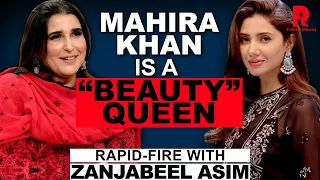 Writer of Pyar Ke Sadqay | Zanjabeel Asim Shah | Rapid Fire | Mahira Khan is a beauty queen