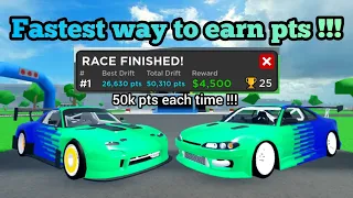 Roblox Car Dealership Tycoon | Fastest way to earn pts for 2024 Drift Update in CDT !!!