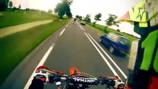 KTM EXC 500 Almost Wheelie Crash - Close Call - Tankslapper | Supermoto