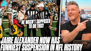 Packers Suspend Jaire Alexander For Doing Coin Toss Without Team Naming Him Captain?! | Pat McAfee