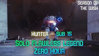 Zero Hour (sub 15 min triumph, no skips) [Solo Flawless Legend] - Destiny 2 (Season 23)