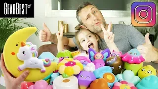 MEGA COLIS DE CHINE REMPLI DE SQUISHIES ! Instagram - GEARBEST Squishy Unboxing