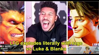 Street Fighter 6 - LTG Low Tier God explodes literally with rage vs Luke & Blanka | July 15, 2023