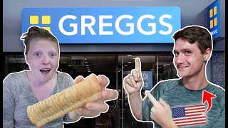"We Weren't Expecting this!" Americans First Time Trying GREGGS!