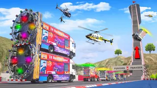 दुनिया का सबसे खतरनाक 😱😱 !! SUPER MEGA RAMP CHALLENGE !! 11 TOP DJ 😲 !! GTA - 5