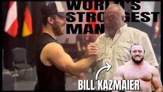 I Armwrestled Worlds Strongest man BILL KAZMAIER!!!