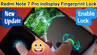 Redmi note 7 pro Enable in display fingerprint Lock