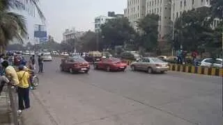 Mercedes Benz SLS AMG panic braking in mumbai 720p HD