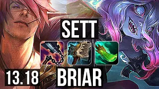 SETT vs BRIAR (TOP) | 6 solo kills, 7/3/9 | EUW Diamond | 13.18