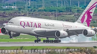 80 TAKE OFFS & LANDINGS at Bangkok Airport | A380 B747 A340 B777 A350 B767 B787 | Plane Spotting