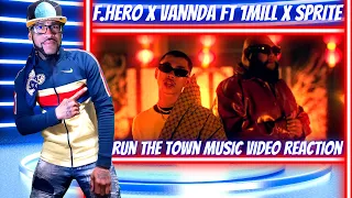 F.HERO x VannDa Ft. 1MILL & SPRITE - RUN THE TOWN [Official MV] LOS FLO REACTION