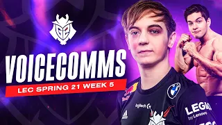 Mikyx Hits Caps?! | LEC Spring 2021 Week 5 Voicecomms