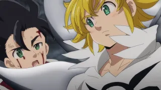 Meliodas destruya los mandamientos por última vez... español latino (Nanatsu no taizai) 