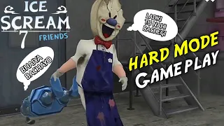 Ice Scream 7 Hard mode Gameplay || Stubbing boy gamer ||