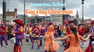 King's Day Amsterdam 2024 April 27th | Kingsland Holland 2024 | 4K