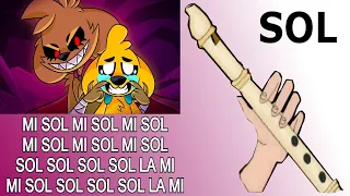 Sonríe más 2, flauta dulce fácil, tutorial con animación, la venganza del exe, easy flute recorder