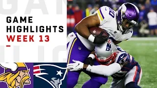 Vikings vs. Patriots Week 13 Highlights | NFL 2018