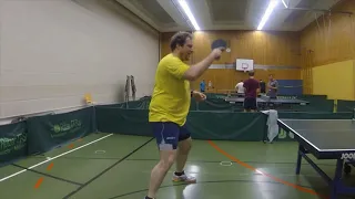 Table Tennis Forehand Loop / Topspin Description in Slowmotion and like Jan Ove Waldner