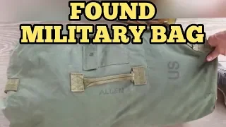 FOUND MILITARY BAG I Bought Abandoned Storage Unit Locker Opening Mystery Boxes Storage Wars Auction