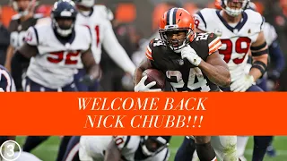 Watch and Listen: Nick Chubb gives Browns 10-0 lead over Texans with rushing touchdown