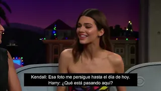 Harry Styles Kendall Original 1D Super Fan Sub Español Late Late Show  - Kendall es súper fan de 1D