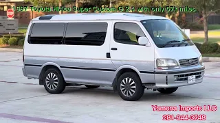 1997 Toyota HiAce Super Custom G JDM RHD 2.4 liter automatic with only 57k miles