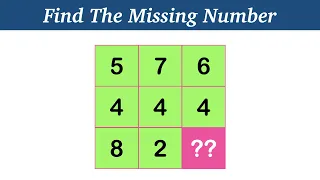 Find The Missing Number || Number Puzzle