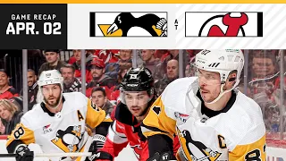 GAME RECAP: Penguins at Devils (04.02.24) | Nedeljkovic Starts Sixth Straight Game
