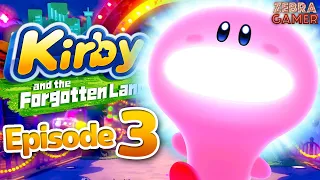 Kirby and the Forgotten Land Gameplay Walkthrough Part 3 - Wondaria Remains 100%! Clawroline Boss!