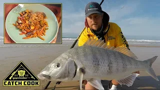 Beach camping, big steenbras and blacktail - catch cook - South Africa