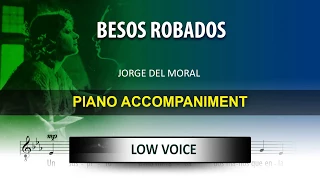 Besos Robados / Karaoke piano / Jorge del Moral / Low Voice