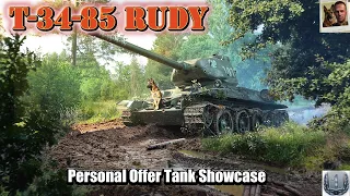 T-34-85 Rudy Premium Russian Medium Tank Showcase WOT Console -    World Of Tanks Modern Armour