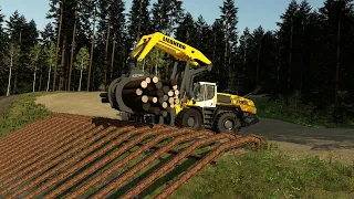 First logs in the river? | EP. 23 | Fs22 timelapse | Forestry in Honkakorpi