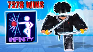 I Become the RICHEST OVERPOWERED PLAYER in Roblox Blade Ball..