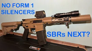 ATF Says No More Form 1 Suppressors - Are SBRs Next?