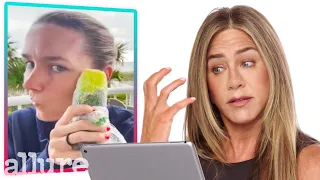 Jennifer Aniston Reacts to TikTok Trends | Allure