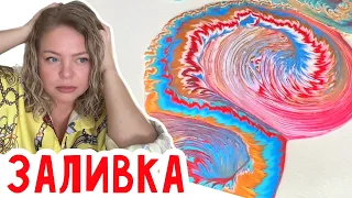 Эта техника рисования завораживает! #натальяфальконе #флорида #acrylicpainting