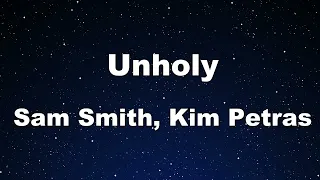 Karaoke♬ Unholy - Sam Smith, Kim Petras 【No Guide Melody】 Instrumental