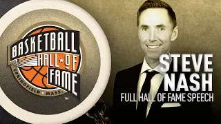 Steve Nash | Hall of Fame Enshrinement Speech