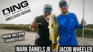 Dinging Largemouth Bass in Heavy Cover - Flipping & Punching with MDJ