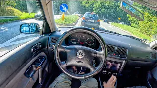 1999 Volkswagen Golf 4 [1.4 16V 75HP] |0-100| POV Test Drive #1864 Joe Black