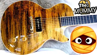 This is "The MUMMY" | 1999 Gibson Custom Ordered Les Paul Elegant Gold Flow 1 P90 Wraptail Review