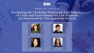 Navigating the Clerkship Process for Law Students of Color and First-Generation Law Students