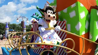 Goofy Character Cavalcade at Magic Kingdom & Characters on Main Street Train Station - Disney World