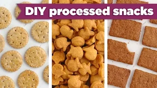 Healthy Processed Snacks – DIY Goldfish, Graham Crackers, Ritz! - Mind Over Munch