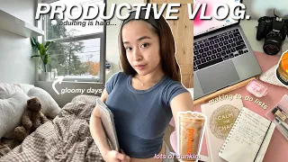 GET PRODUCTIVE WITH ME: how i stay motivated, to-do list vlog, getting out of a slump *realistic*