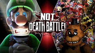 Luigi VS Five Nights at Freddy's (Mario VS FnaF) | NOT-Death Battle Specials