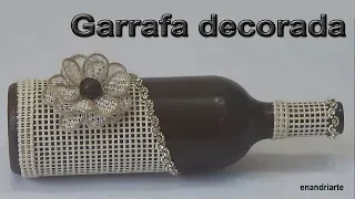 GARRAFA DE VIDRO RECICLADA