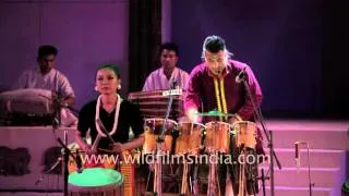 Women Dancing Drummers by Rhythms of Manipur