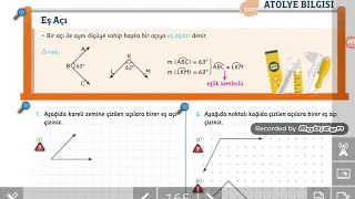 6.sınıf Eş Açı